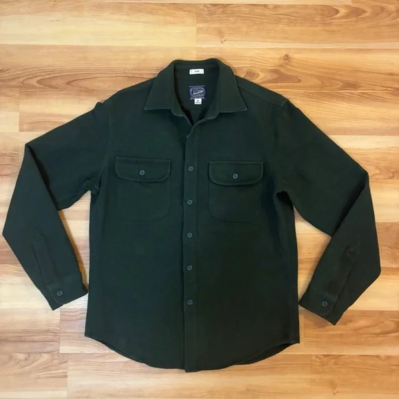 J. Crew Chamois Heavyweight Flannel Work Shirt
Size: Slim M
Dark Green - Picture 5 of 5